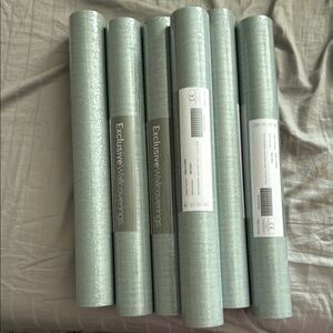 Exclusive Makeovers Silver Green Wallpaper Rolls